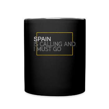Spain Saying - Full Colour Mug - black - Front