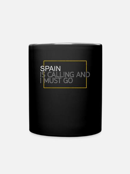 Spanien Spruch - Tasse einfarbig - Schwarz