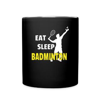 Badminton Idée cadeau Sport Design - Mug uni - noir - Devant