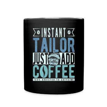 Schneider Kaffee Spruch - Tasse einfarbig - Schwarz - Vorne