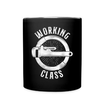 Plumbing Plumber Vintage Working - Tasse einfarbig - Schwarz - Vorne