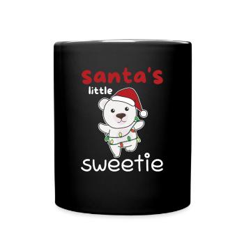 Noël polaire La petite chérie du Père Noël - Mug uni - noir - Devant