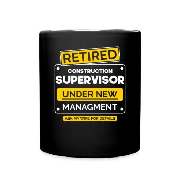 Départ à la retraite du gestionnaire de site - Mug uni - noir - Devant