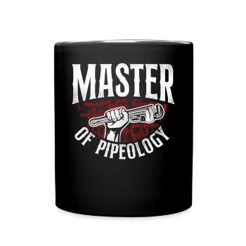 Plumbing Plumber Pun Vintage - Full Colour Mug - black - Front