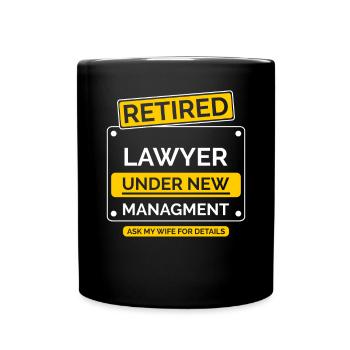 Anwalt Jurist Ruhestand - Tasse einfarbig - Schwarz - Vorne