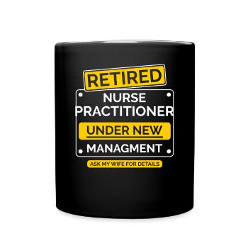 Retraite infirmière - Mug uni - noir - Devant