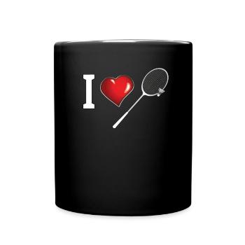 Badminton Idée cadeau Sport Design - Mug uni - noir - Devant