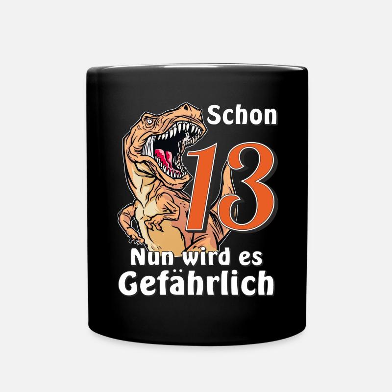 GEBURTSTAG Schon 13 - Tasse einfarbig - Schwarz
