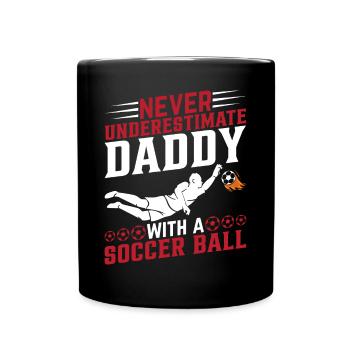 Soccer Player Daddy Soccer Lover - Soccer Dad - Full Colour Mug - black - Front