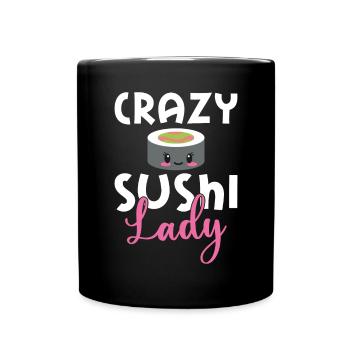 Cadeau pour les amateurs de sushis de cuisine japonaise - Mug uni - noir - Devant