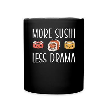 Cadeau pour les amateurs de sushis de cuisine japonaise - Mug uni - noir - Devant