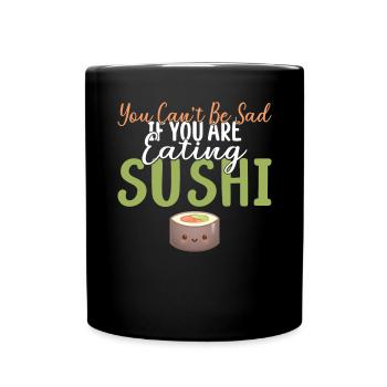 Cadeau pour les amateurs de sushis de cuisine japonaise - Mug uni - noir - Devant