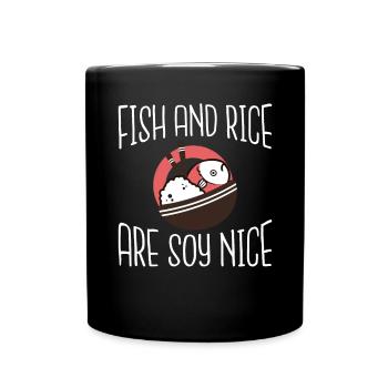 Cadeau pour les amateurs de sushis de cuisine japonaise - Mug uni - noir - Devant