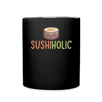 Cadeau pour les amateurs de sushis de cuisine japonaise - Mug uni - noir - Devant