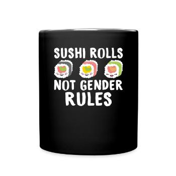 Cadeau pour les amateurs de sushis de cuisine japonaise - Mug uni - noir - Devant