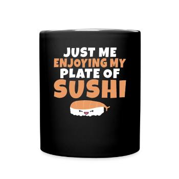 Cadeau pour les amateurs de sushis de cuisine japonaise - Mug uni - noir - Devant