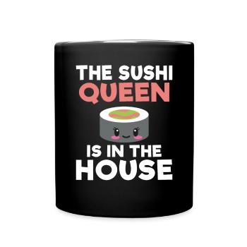 Cadeau pour les amateurs de sushis de cuisine japonaise - Mug uni - noir - Devant