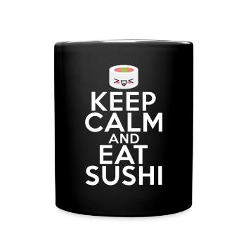 Cadeau pour les amateurs de sushis de cuisine japonaise - Mug uni - noir - Devant
