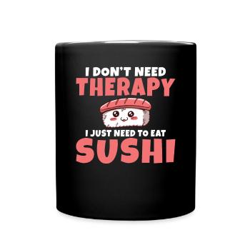 Cadeau pour les amateurs de sushis de cuisine japonaise - Mug uni - noir - Devant