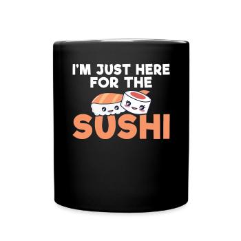 Cadeau pour les amateurs de sushis de cuisine japonaise - Mug uni - noir - Devant