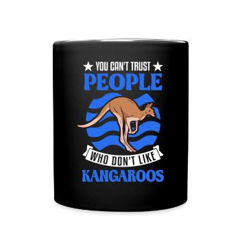 Kangourou Australie Kangourou australien - Mug uni - noir - Devant
