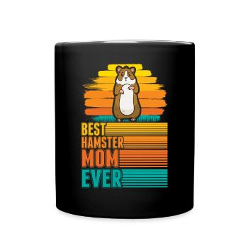 Meilleure maman Hamster Ever Hamster Mama - Mug uni - noir - Devant