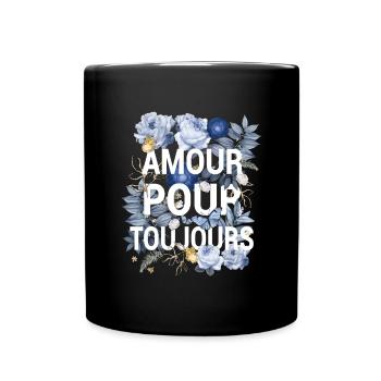 Amour Pour Toujours Saint Valentin - Mug uni - noir - Devant