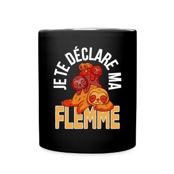 humour st valentin pour toute la famille - Mug uni - noir - Devant