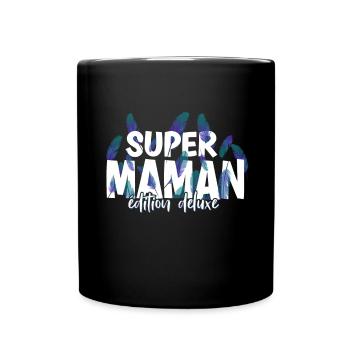 Meres and Christmas for mom - Full Colour Mug - black - Front