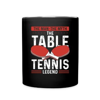 The Man of the Myth in Table Tennis - Full Colour Mug - black - Front