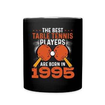 Best Table Tennis Players 1995 - Full Colour Mug - black - Front