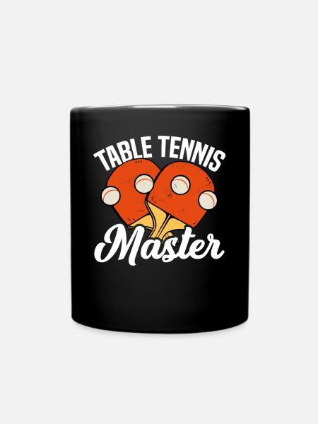 Meister Im Tischtennis - Tasse einfarbig - Schwarz