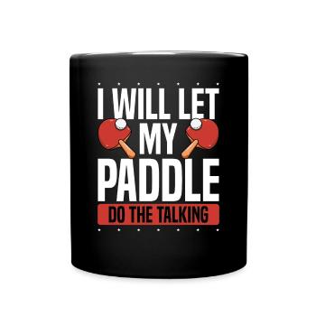 Ma batte de tennis de table parle - Mug uni - noir - Devant
