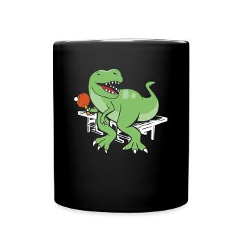 Table tennis dinosaurs - Full Colour Mug - black - Front