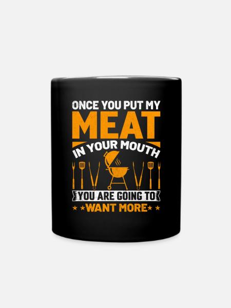 Grillen - Tasse einfarbig - Schwarz