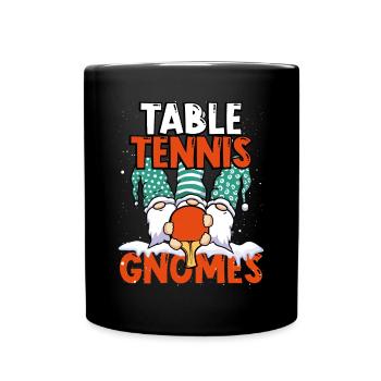 Table tennis dwarfs - Full Colour Mug - black - Front