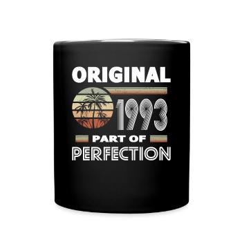 30th birthday Original 1993 Part of Perfection - Full Colour Mug - black - Front