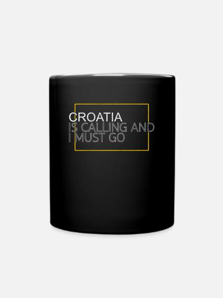 Kroatien Spruch - Tasse einfarbig - Schwarz