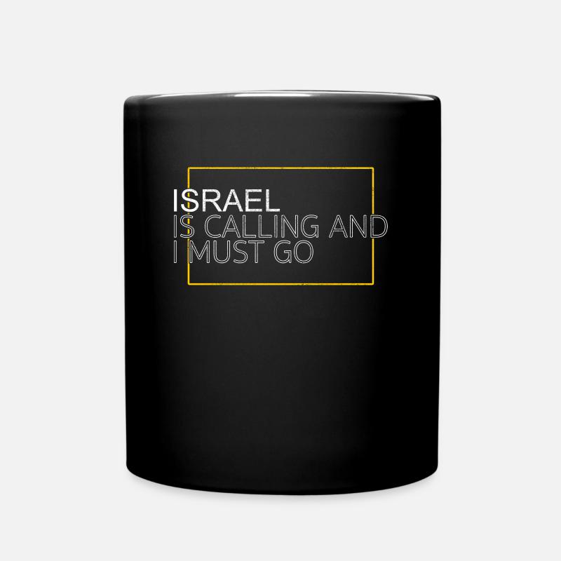 Israel Spruch - Tasse einfarbig - Schwarz