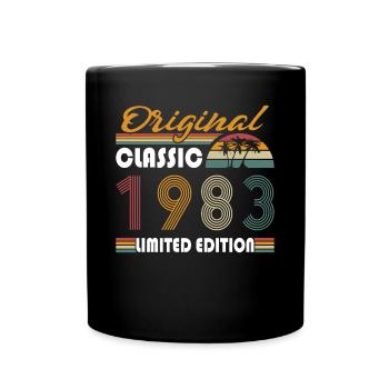 40th birthday Original Classic 1983 - Full Colour Mug - black - Front