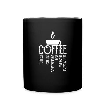 Coffee Caffeine Espresso Barista Gift - Full Colour Mug - black - Front