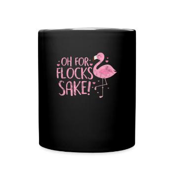 Flamant - Mug uni - noir - Devant