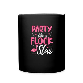 Flamingo Pink Bird Zoo Summer Holiday Gift - Full Colour Mug - black - Front