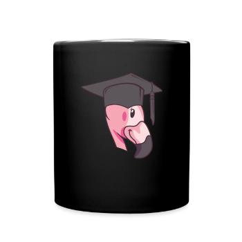 Flamingo Graduation Pink Summer Holiday Gift - Full Colour Mug - black - Front