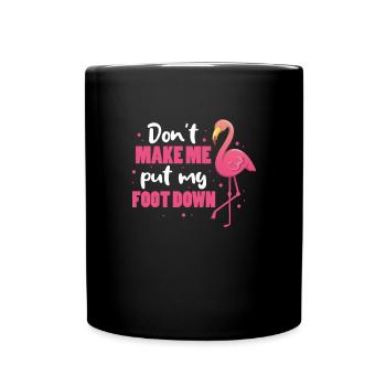 Flamant rose oiseau zoo cadeau de vacances d’été - Mug uni - noir - Devant