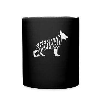 Chien de berger allemand Chiens de compagnie Cadeau - Mug uni - noir - Devant
