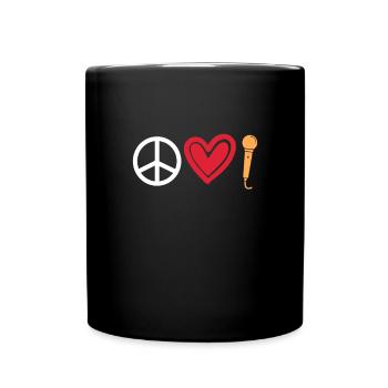 Hip Hop Rap Musik Rapper Hiphop Geschenk - Tasse einfarbig - Schwarz - Vorne