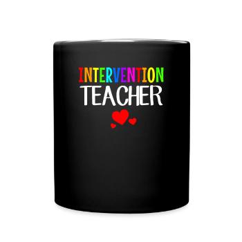 Intervention Teacher, Intervention specialist - Tasse einfarbig - Schwarz - Vorne