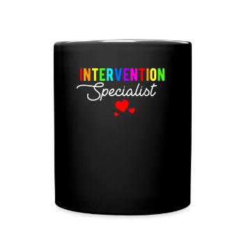 Intervention Specialist, Intervention specialist - Tasse einfarbig - Schwarz - Vorne