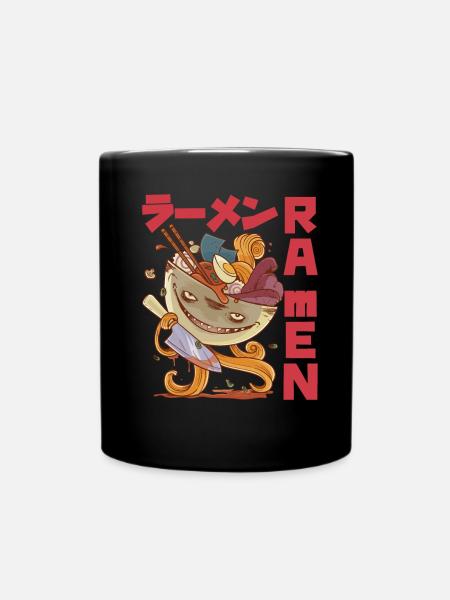 Funny Ramen Monster - Otaku Anime Manga - Tasse einfarbig - Schwarz